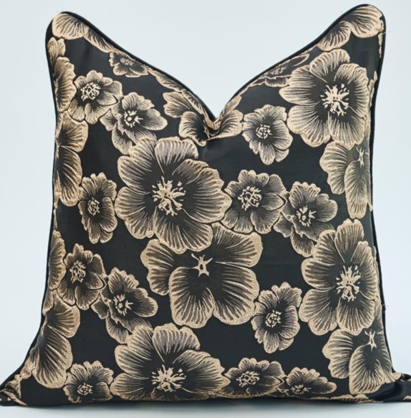 Golden Petals Pillow