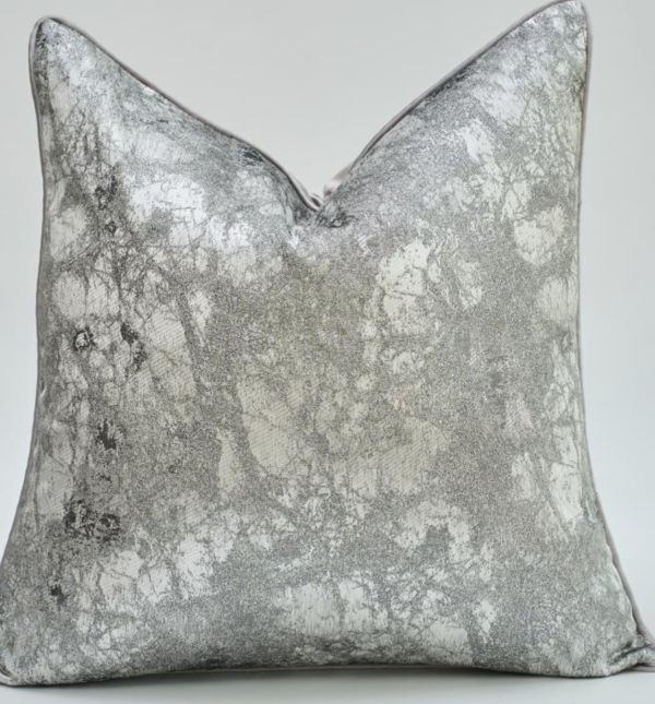 Silver Theme Throw Pillow