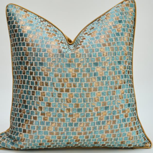 Golden squares Luxe Pillow