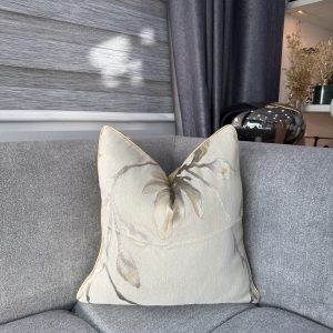 Golden Petals Throw Pillow