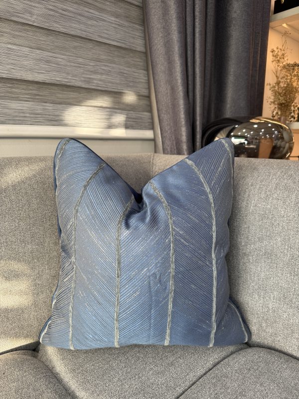 Blue Striped Pillow