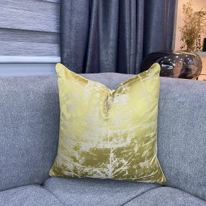 Gold and White Pillow