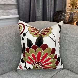 Colourful Feather patterned Pillow