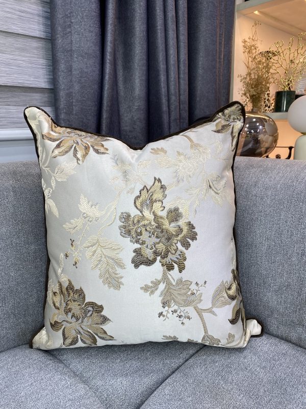Chocolate Flowers Pillow