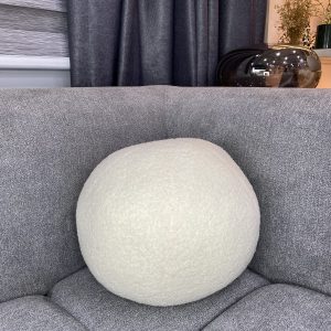 White Ball Luxe  Pillow