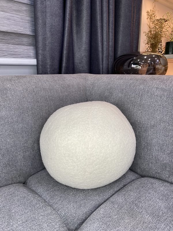 White Ball Luxe  Pillow