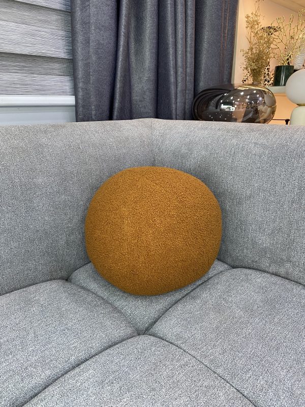 Brown Ball Luxe Pillow