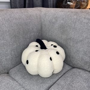 Polkadot Pumpkin Luxe  Pillow