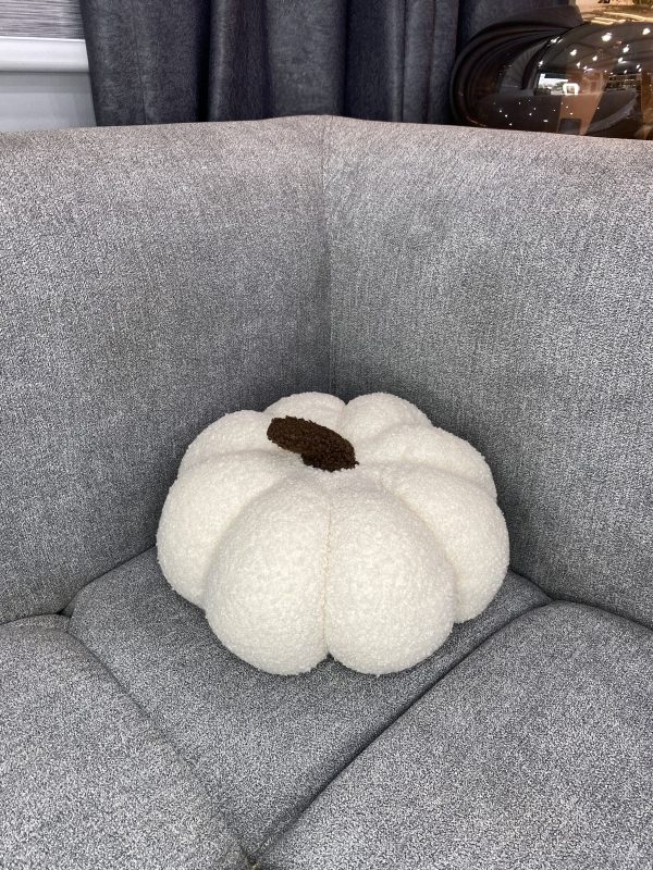White Pumpkin Luxe  Pillow