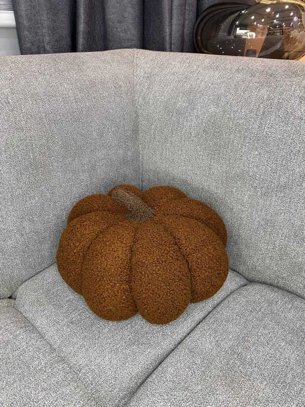 Brown Pumpkin Luxe  Pillow