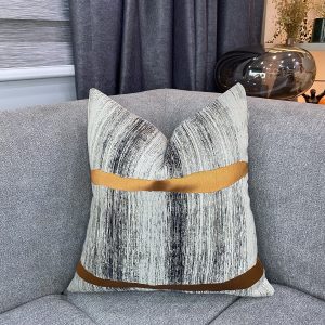 Orange striped Pillow