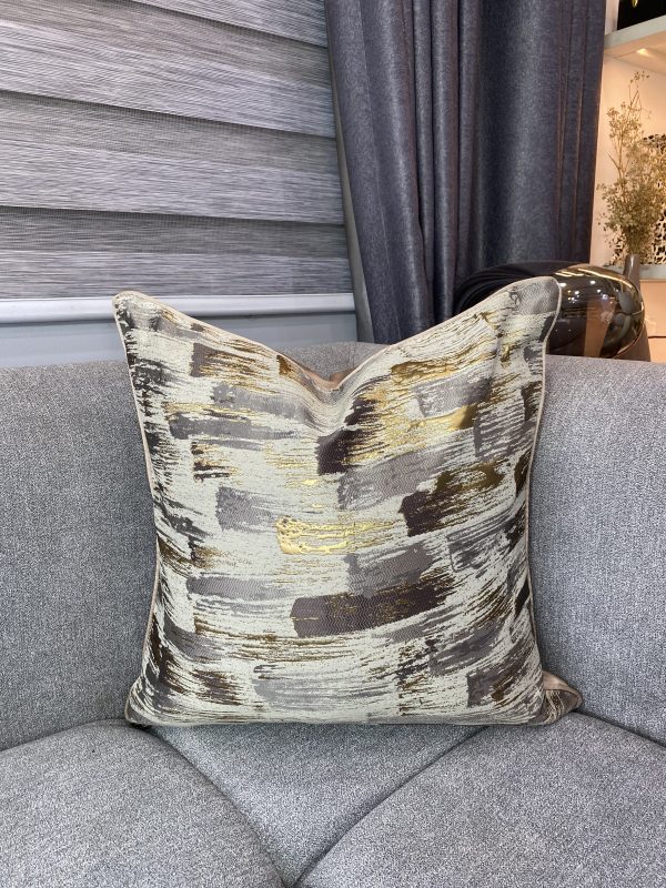 Golden Strokes Pillow