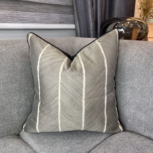 Noir Striped Pillow