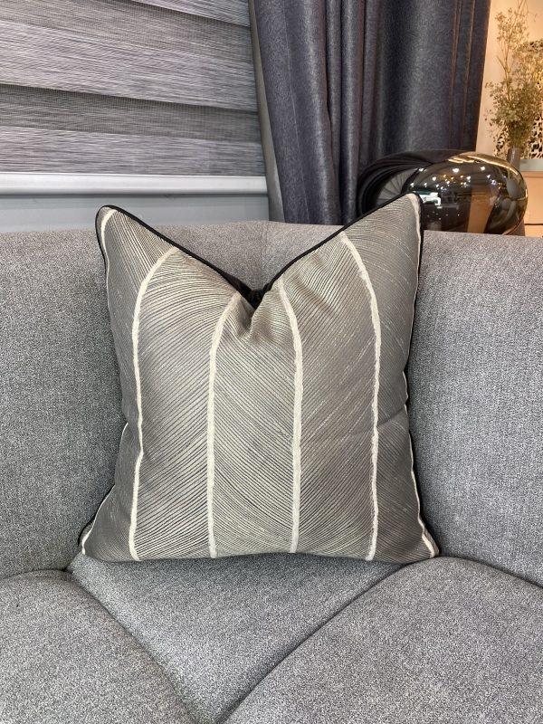 Noir Striped Pillow
