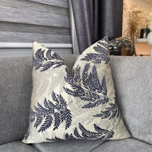 Navy Petals Luxe Pillow