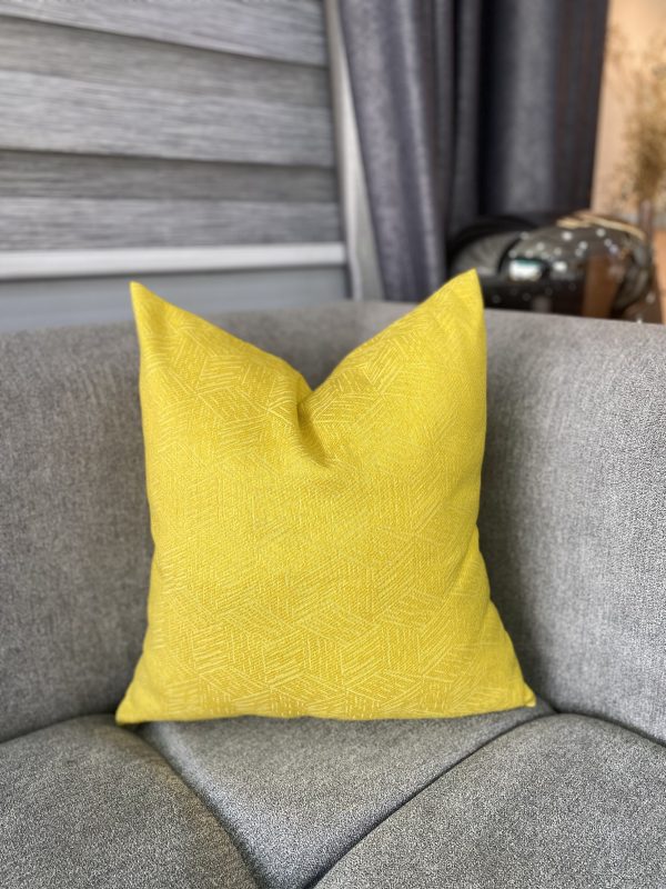 Bright Yellow Luxe Pillow