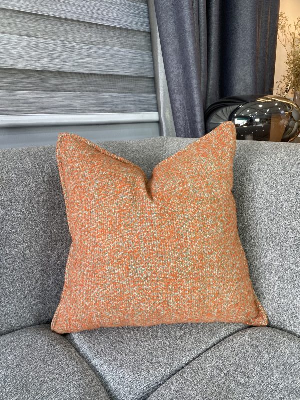 Orange Dot Luxe Pillow