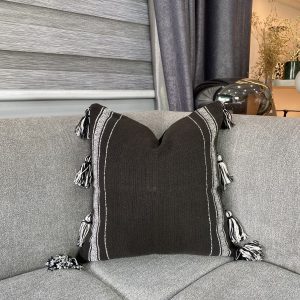 Black Luxe Pillow (Fringe)