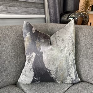 Gray Patterned Pillow