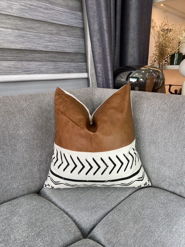 Leather abstract Pillow